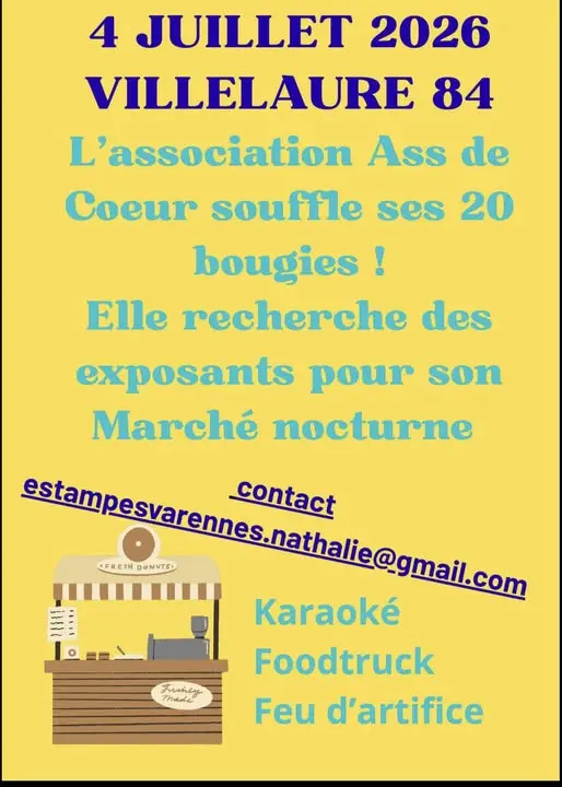 Marché nocturne à Villelaure