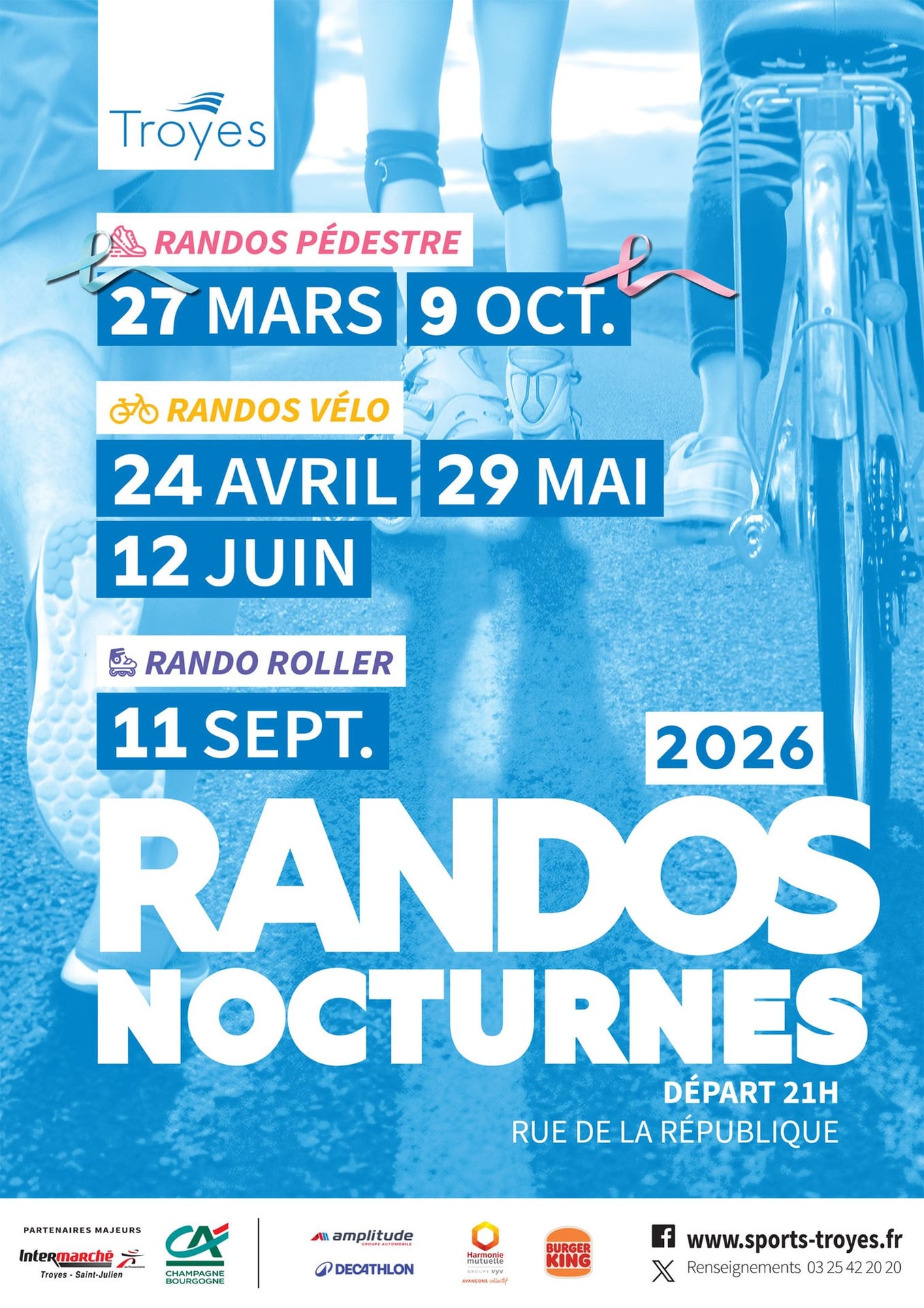 Rando nocturne Roller Ville de Troyes