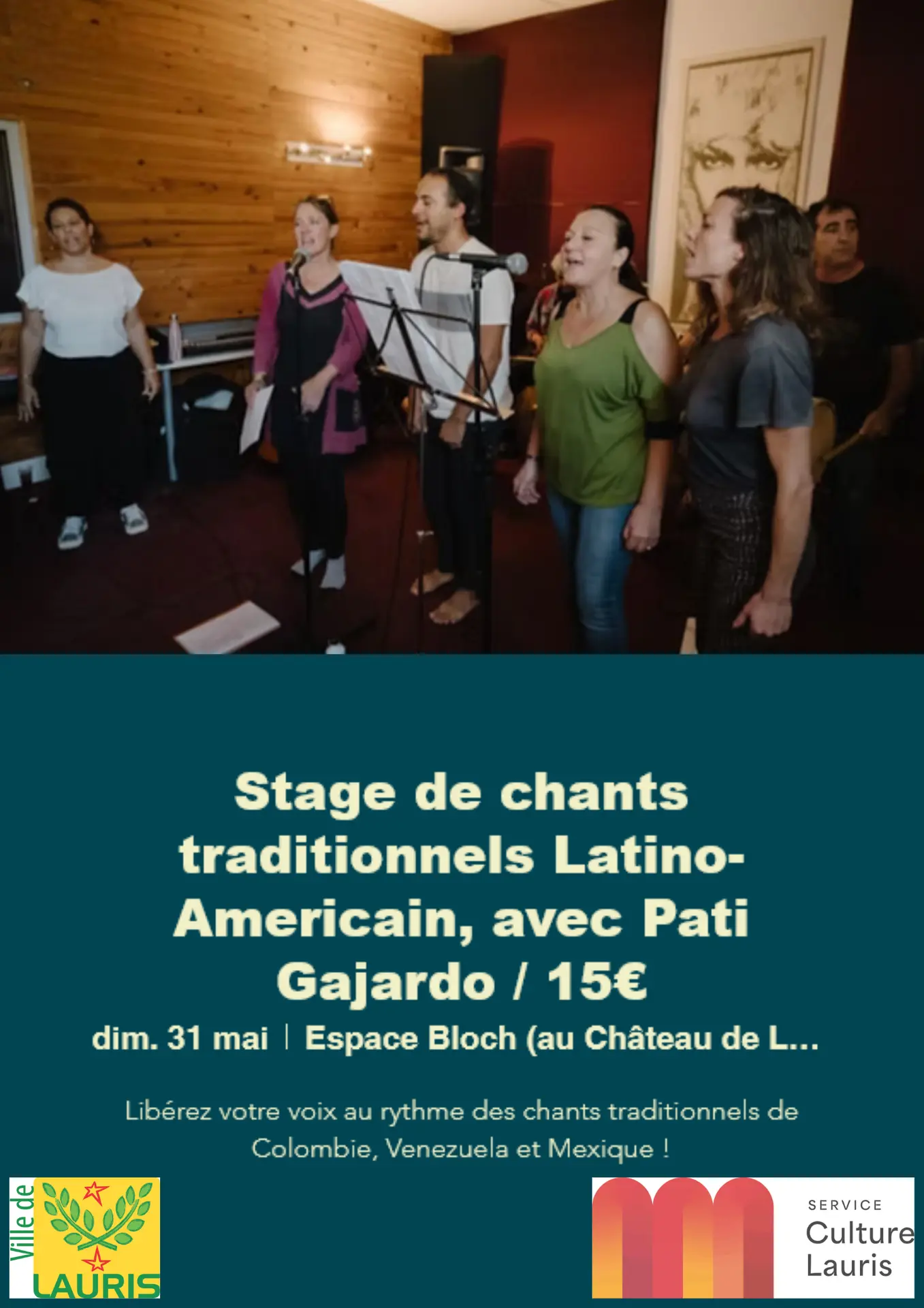Stage de chants traditionnels Latino-américain avec Pati Gajardo - Festival "Voix Partagées"