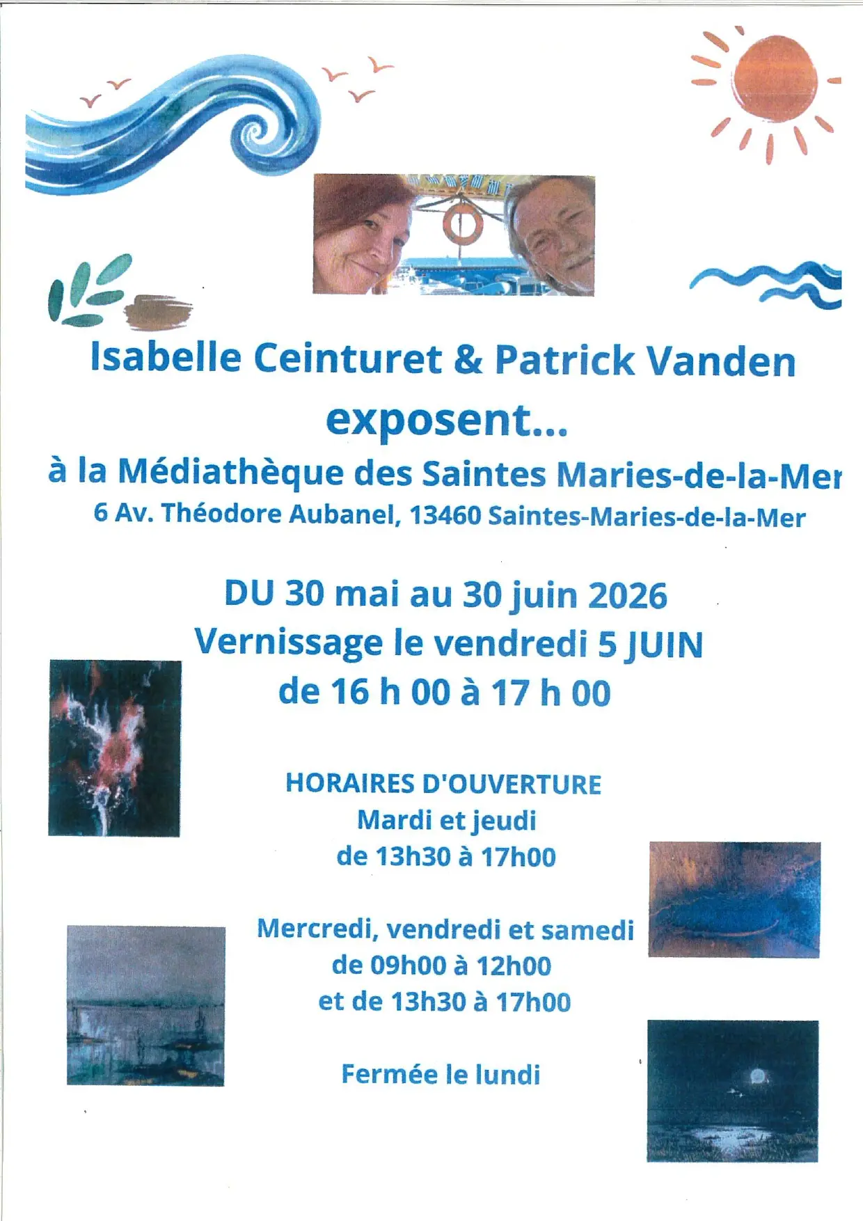 Exposition à la médiathèque