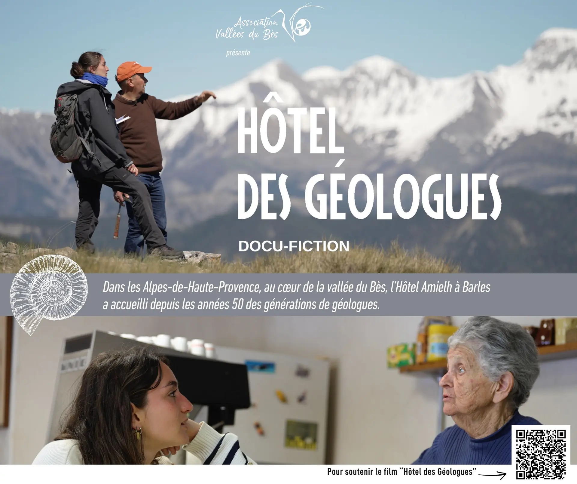 Projection du film "L'hôtel des géologues" à Auzet