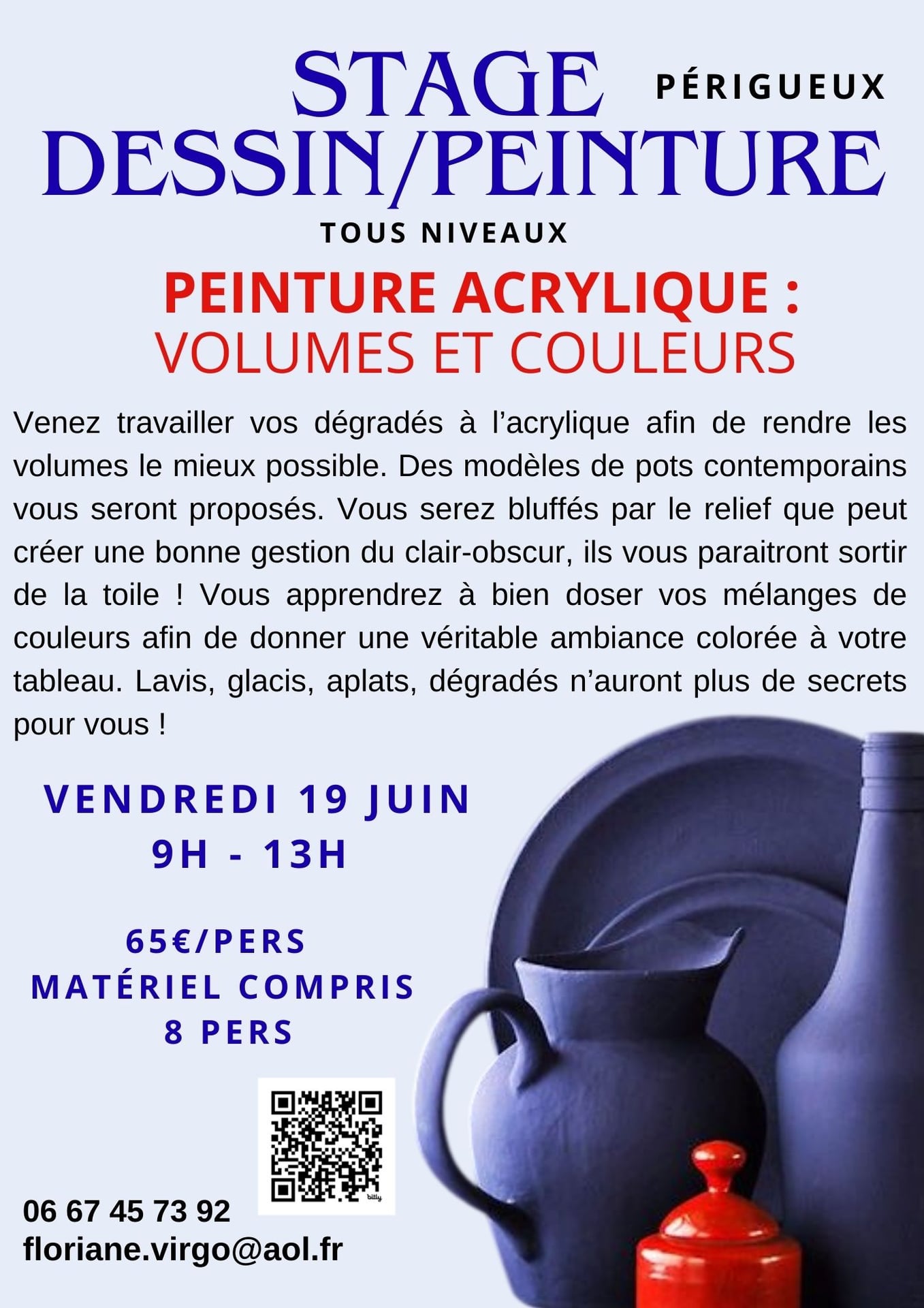 Stage dessin-peinture : Volumes et Couleurs