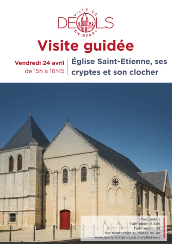 Visite guidée de l'église Saint-Étienne, ses cryptes et son clocher
