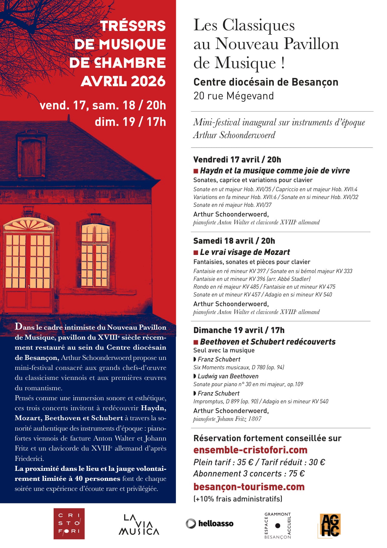 Trésors de musiques de chambre - Les classiques au Nouveau Pavillon de Musique