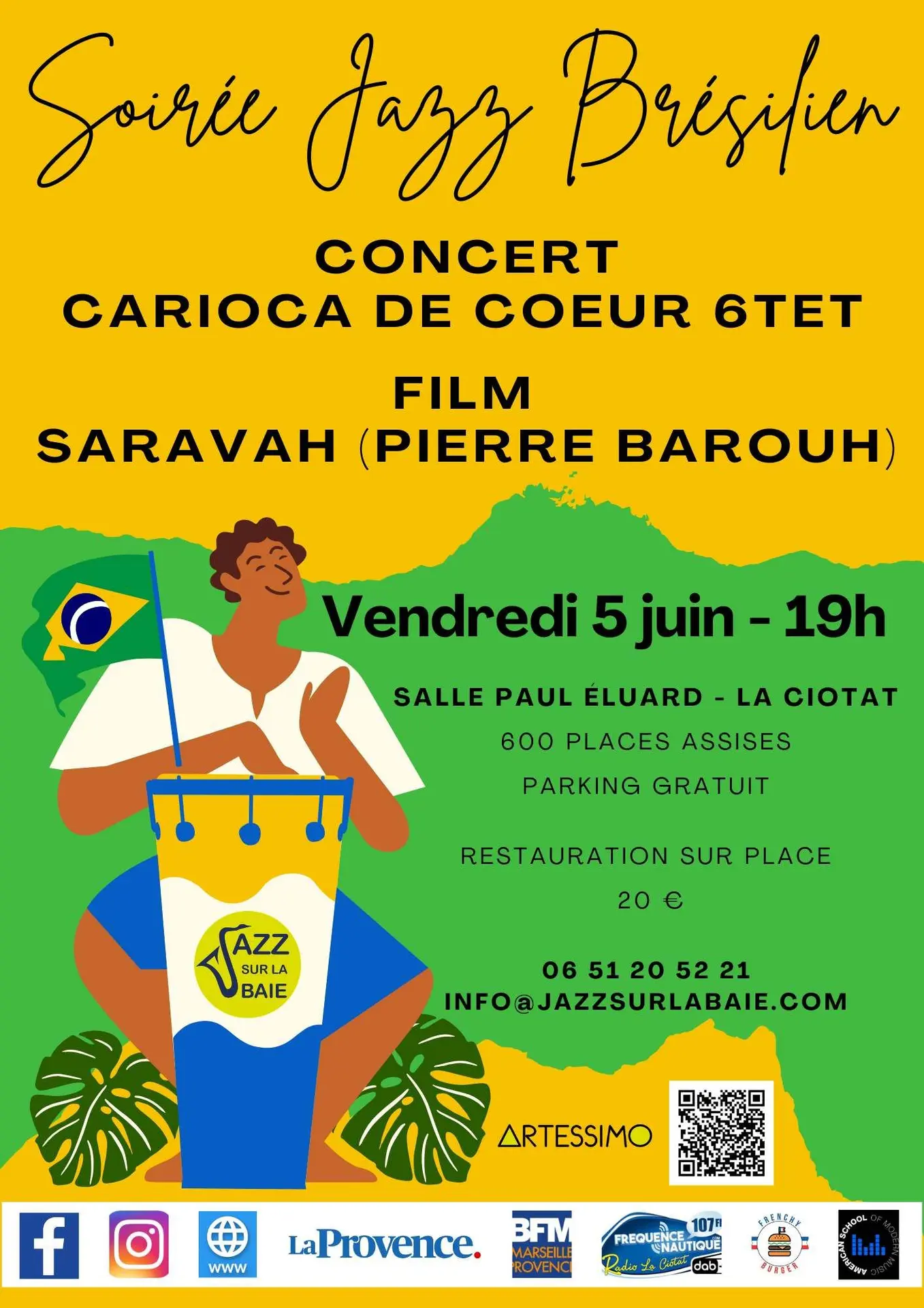 Soirée Jazz Brésilien : concert et film