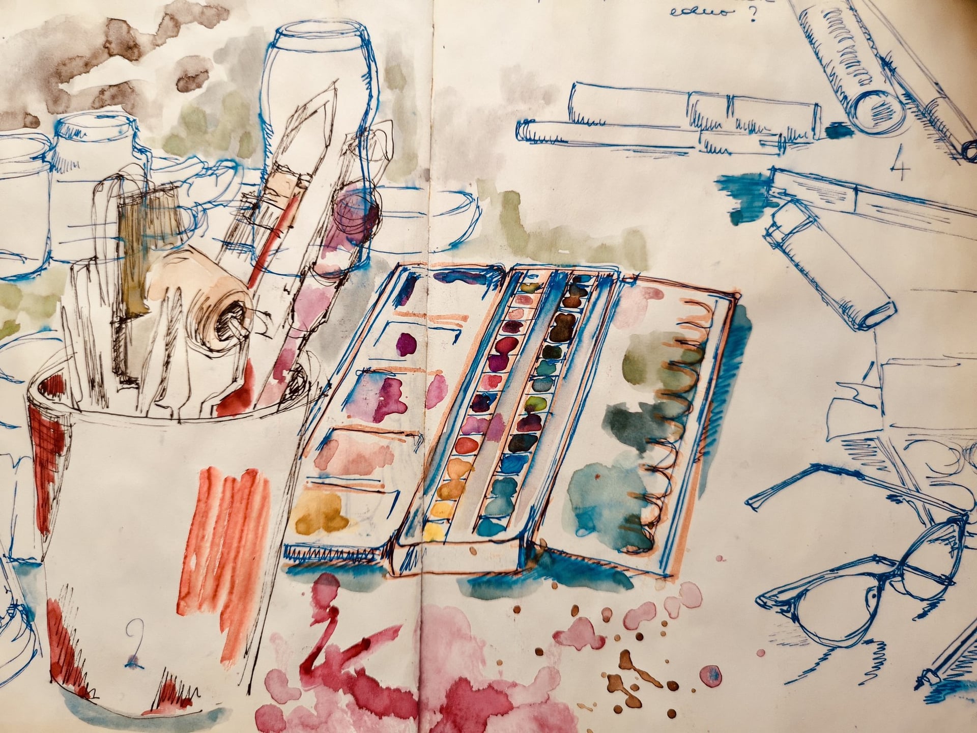 Atelier carnet de voyage imaginaire à Niort