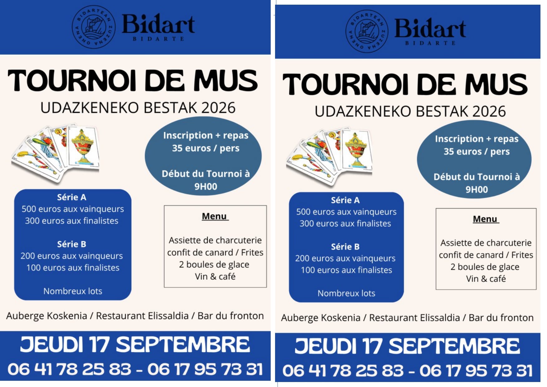 Udazkeneko Bestak - Fêtes d'Automne - Tournoi de Mus