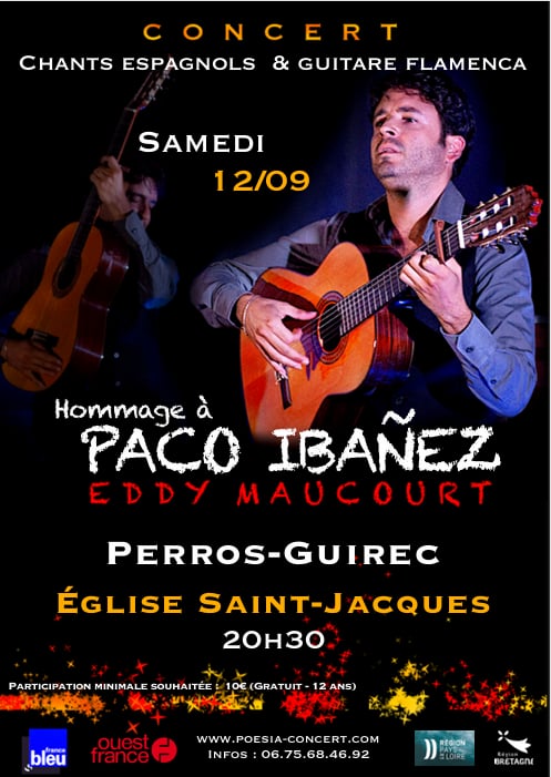 Concert hommage à Paco Ibañez – Église Saint-Jacques