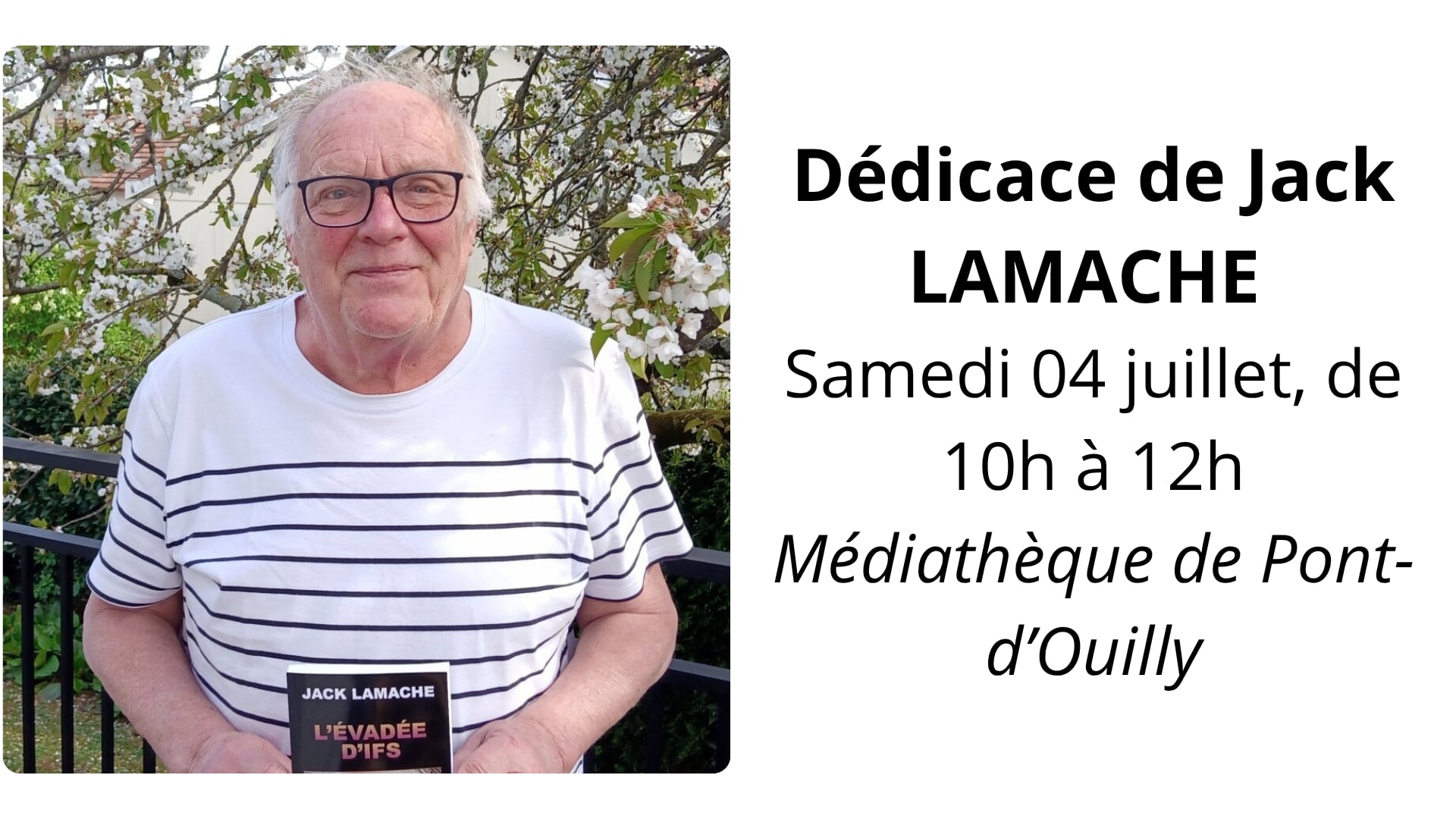 Dédicace de Jack LAMACHE