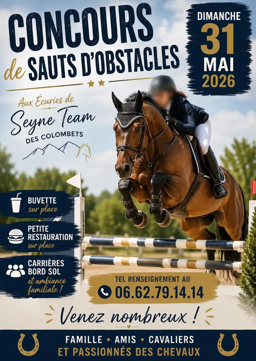 Concours de sauts d'obstacles aux écuries des Colombets