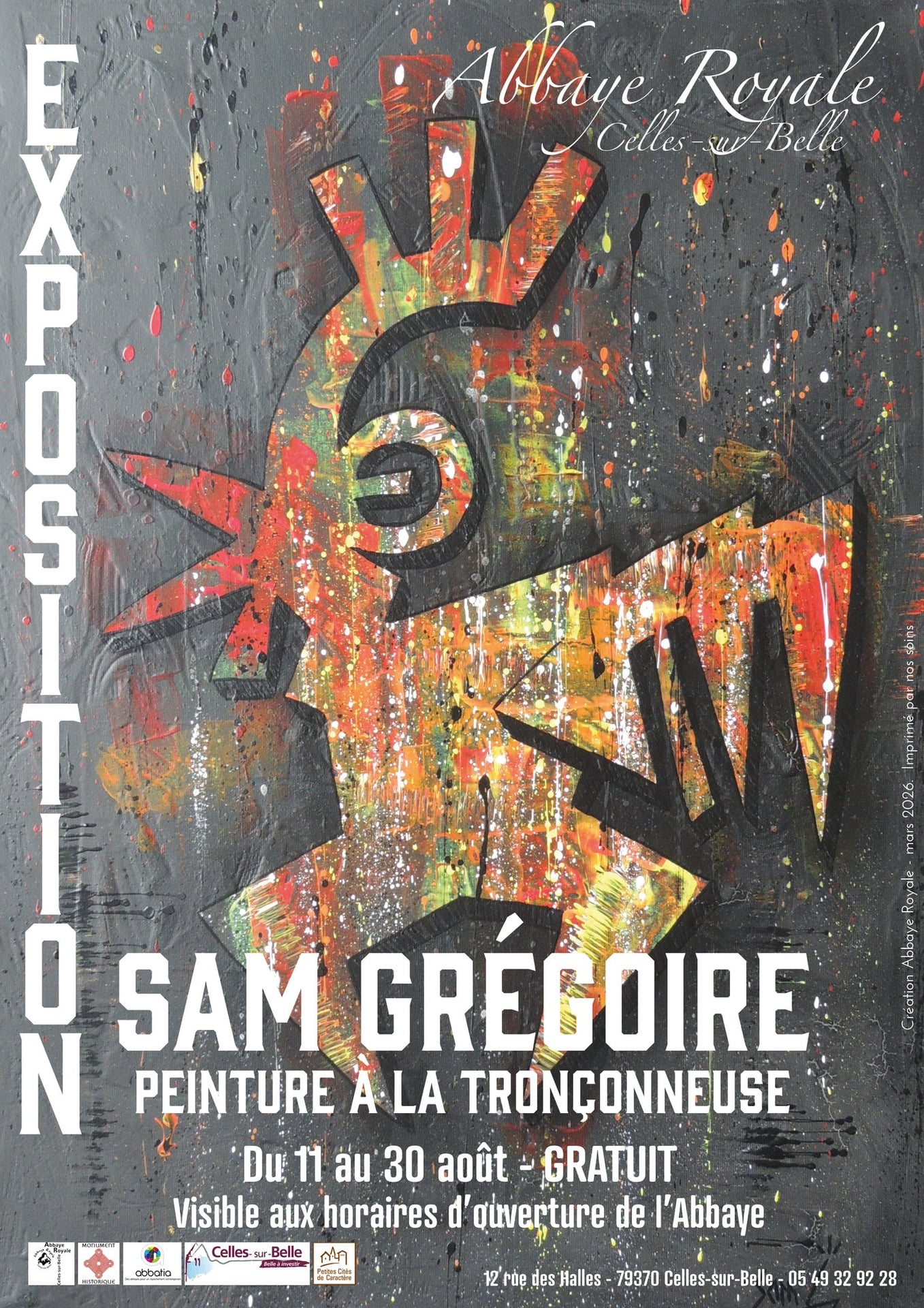 Exposition - Sam Grégoire "Peintre à la tronçonneuse"