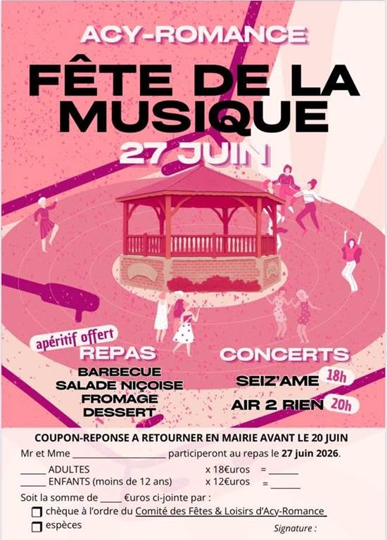 Fête de la musique à Acy-Romance