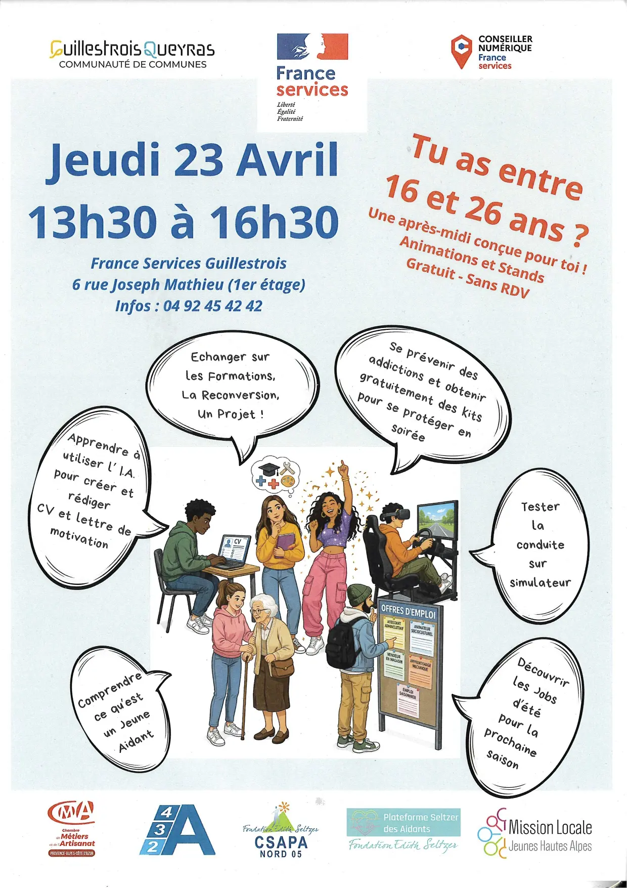 Rencontre 16 -26 ans - Services publics