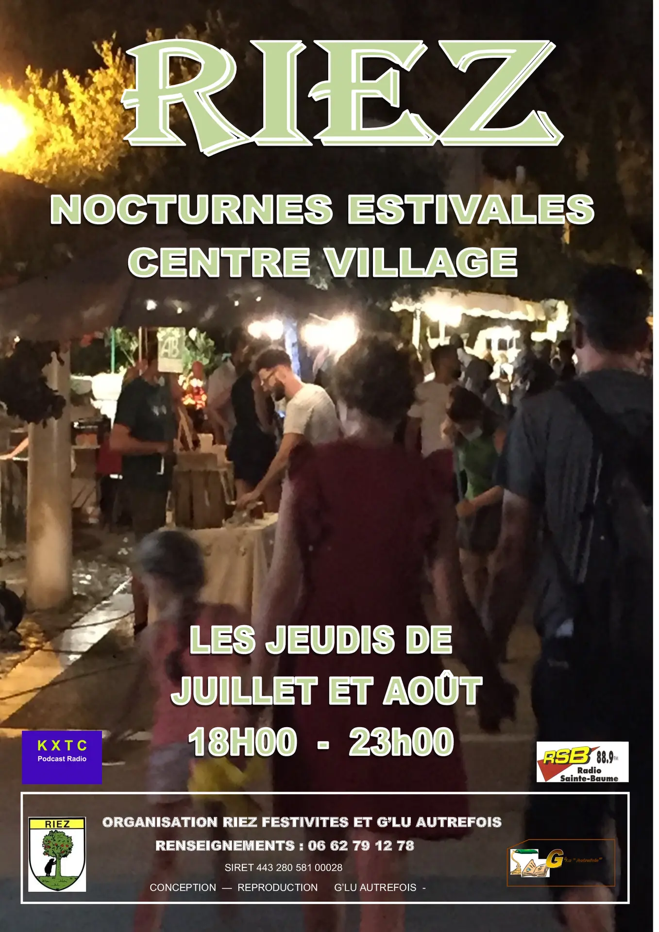 Marché nocturne à Riez