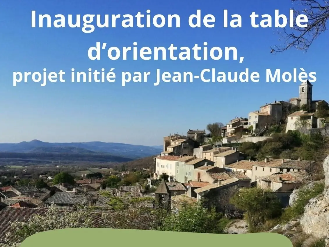 Inauguration de la table d'orientation