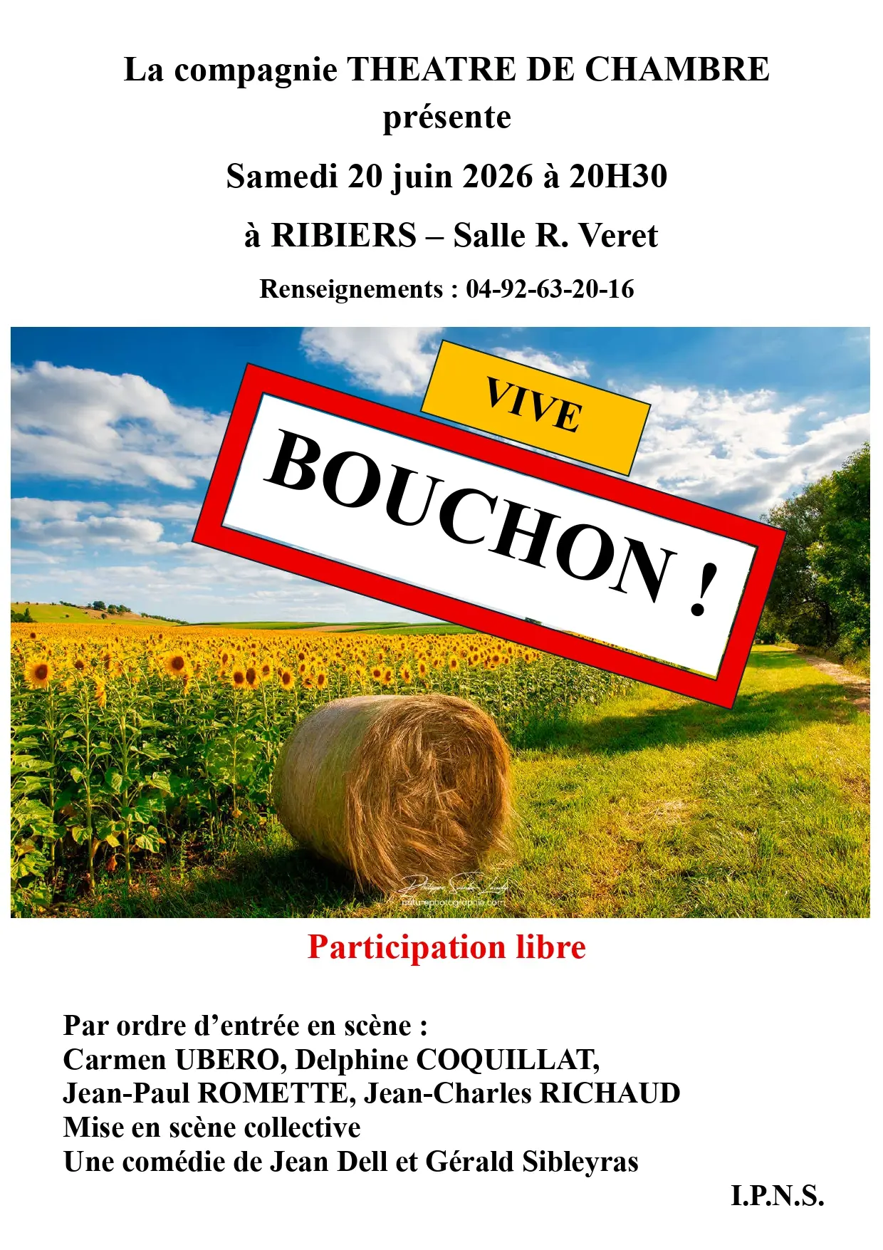 Théâtre : "Vive bouchon !"