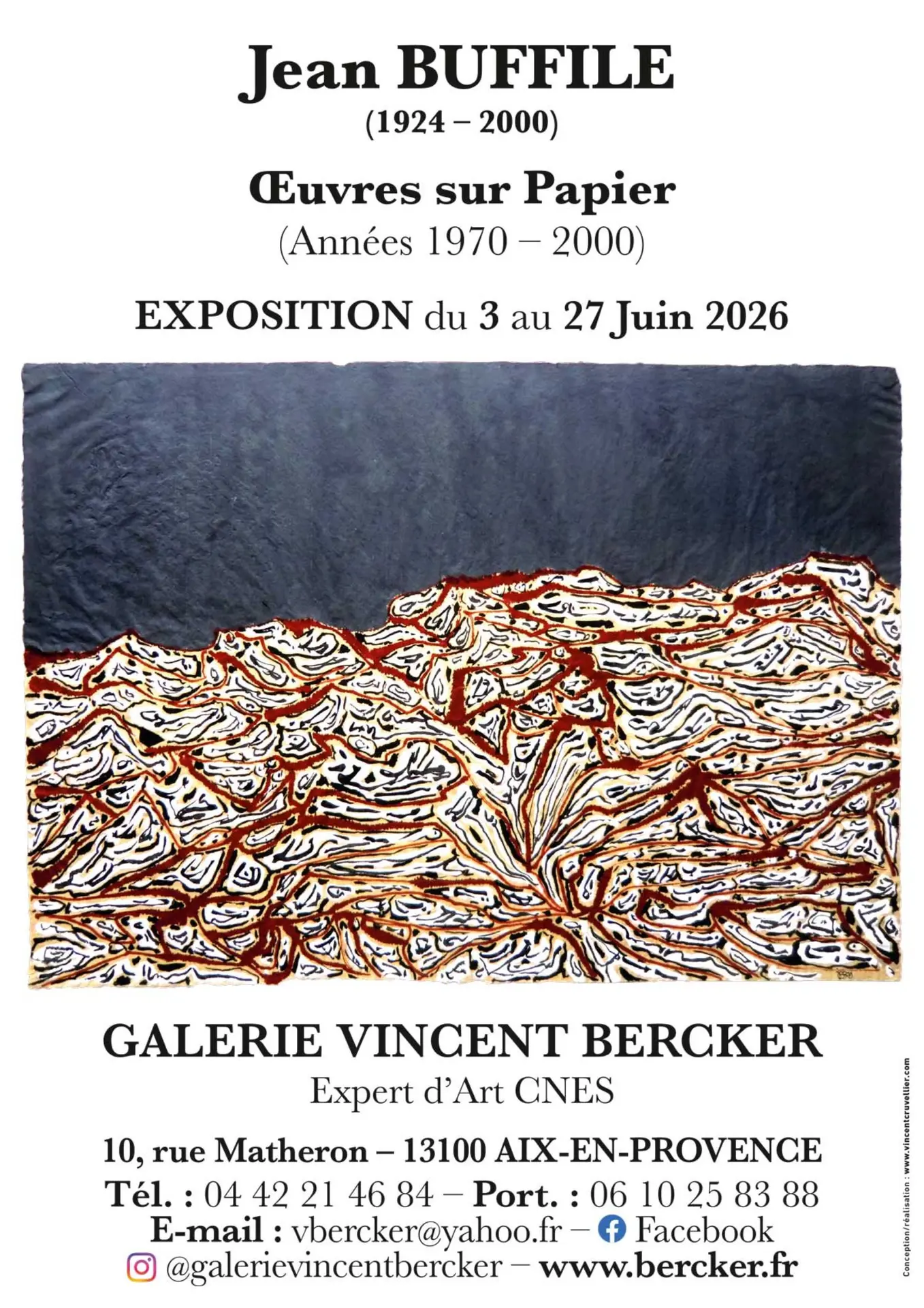 Exposition : Œuvres sur papier - Jean Buffile (1924-2000)