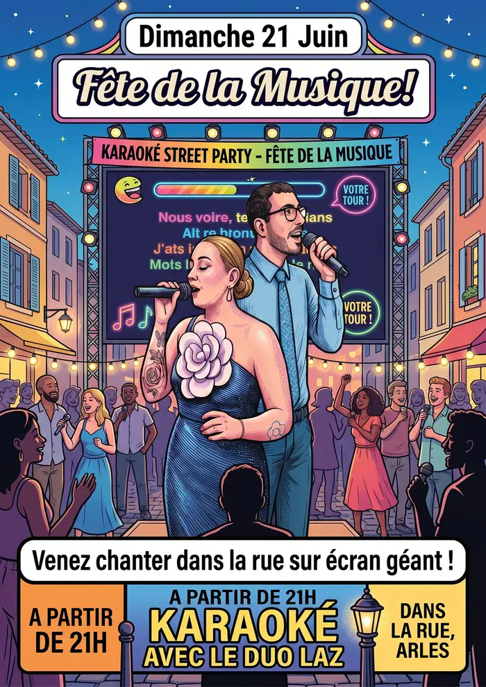 Karaoké Géant l'Aire d'Arles