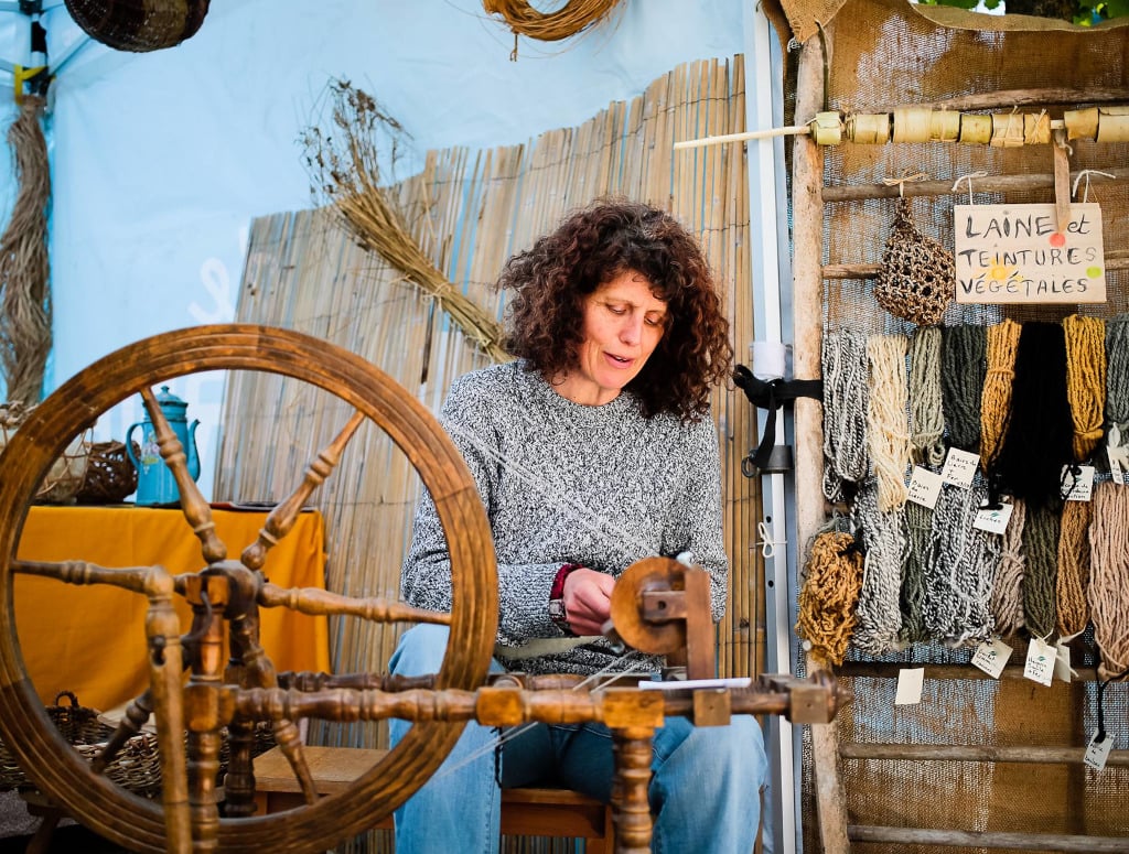 Stage de filage de laine au rouet et fuseau