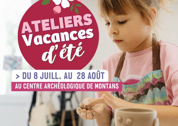 Atelier d’été du centre archélogique pour les 7-12 ans
