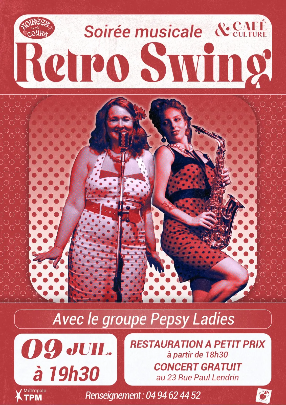 Soirée musicale Retro Swing  - Les Soirées du Petit Cours 2026