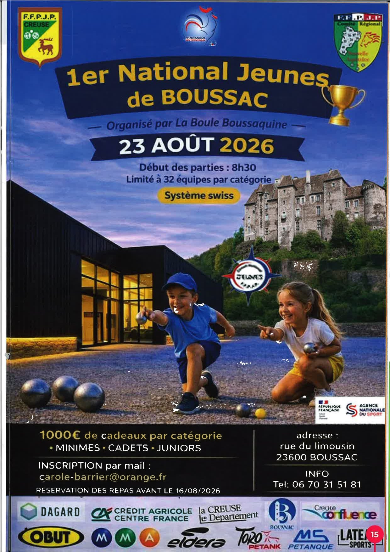 1er National Jeunes de Boussac