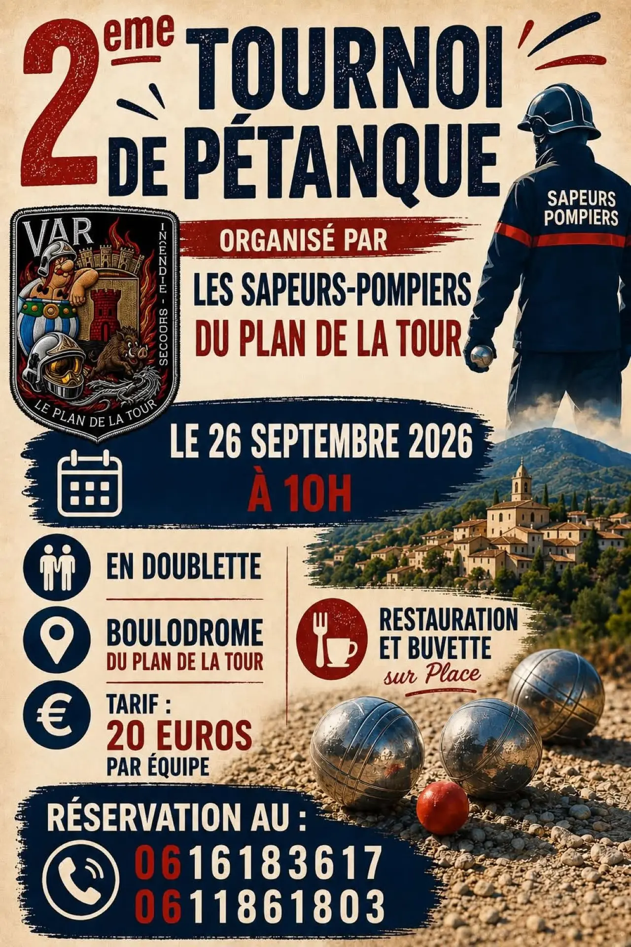 2ème Tournoi de pétanque - Sapeurs Pompiers