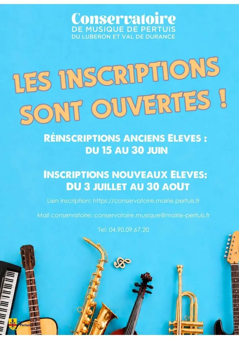 Inscriptions conservatoire