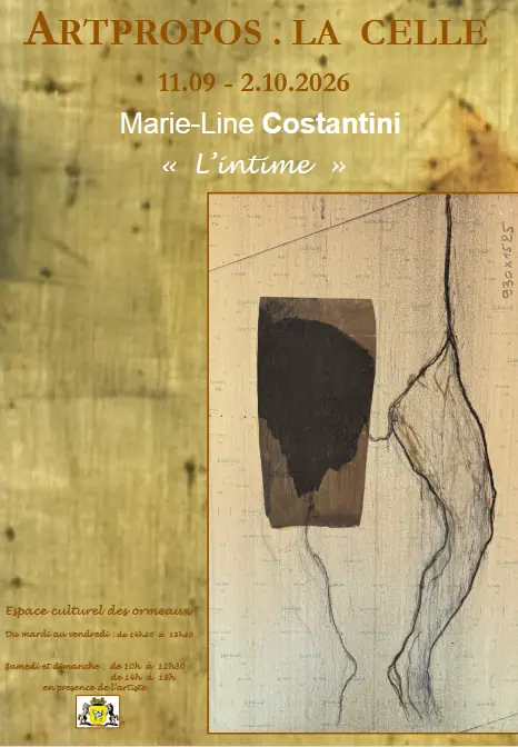 Exposition : L'intime - Marie Line Costantini