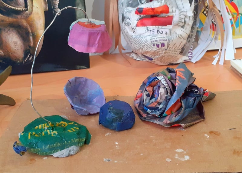 Atelier de création enfant 13/15 ans - Papier mâché