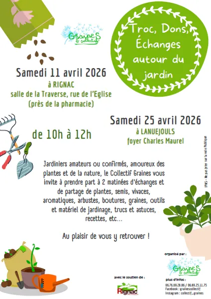 Troc, dons, échanges autour du jardin