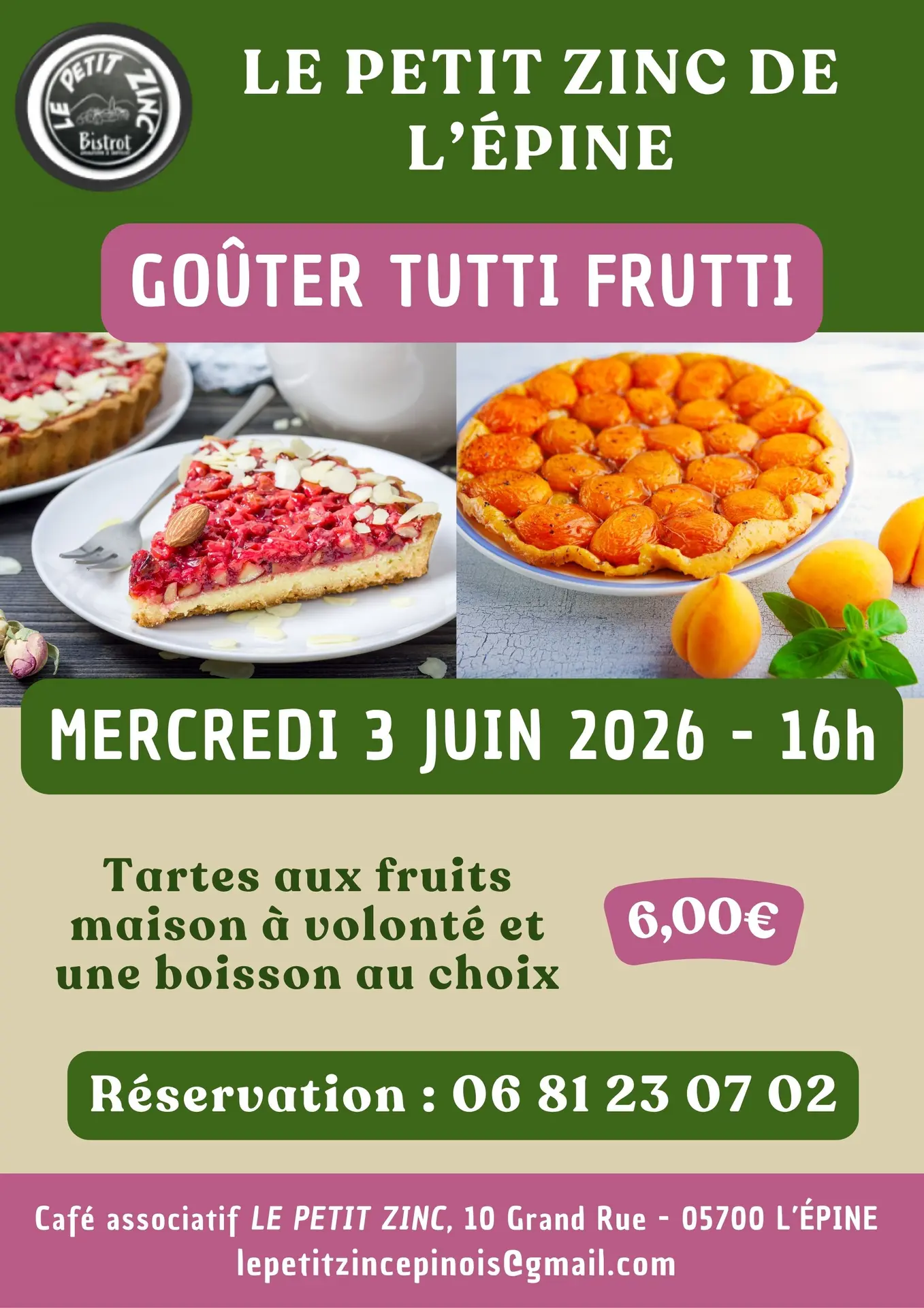 Goûter tutti frutti