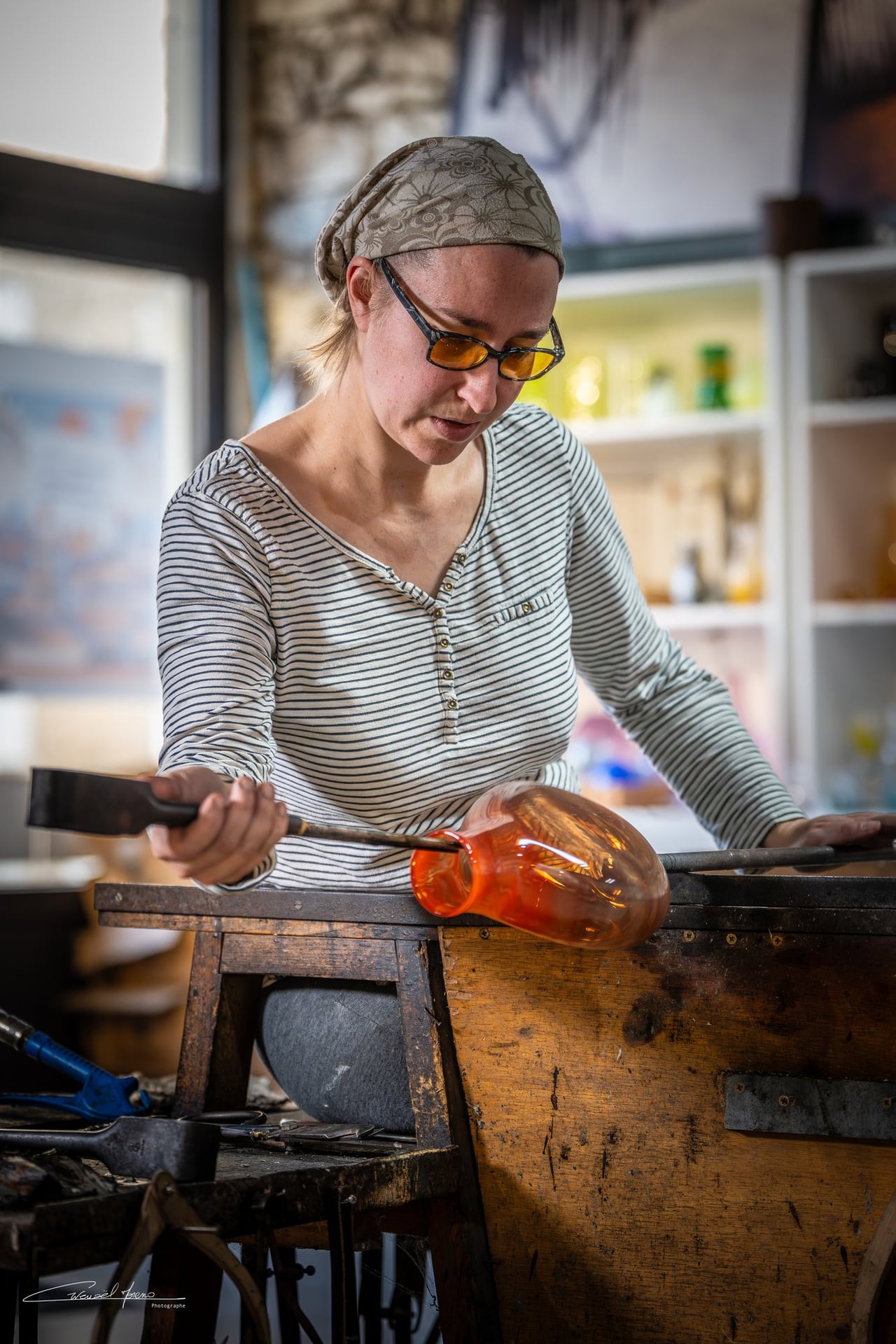 Visite et atelier soufflage de verre