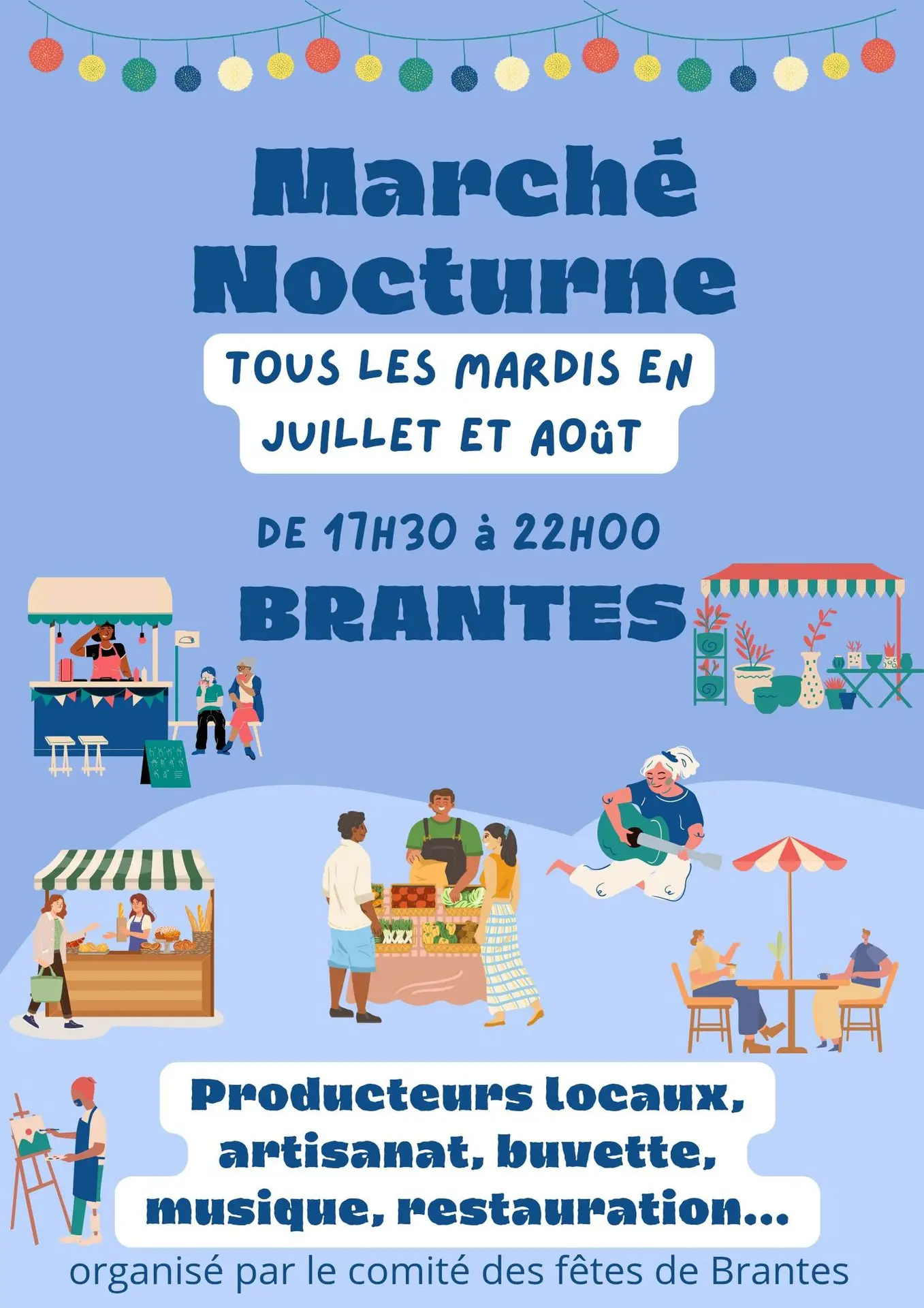 Marché nocturne de Brantes