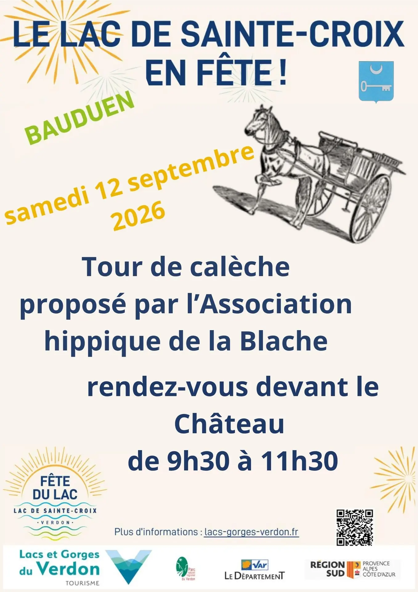 Fête du lac de Sainte Croix - Tour en calèche
