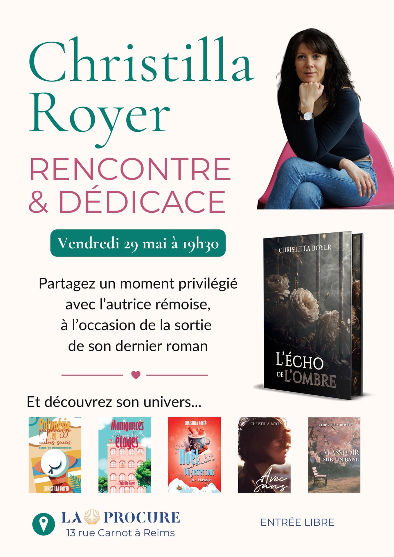 Soirée littéraire : rencontre & dédicace