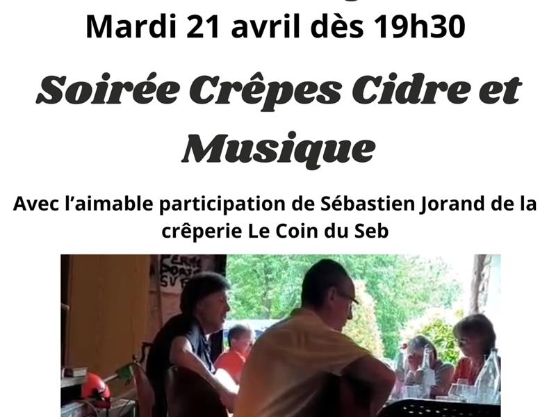 Soirée crêpes, cidre et musique