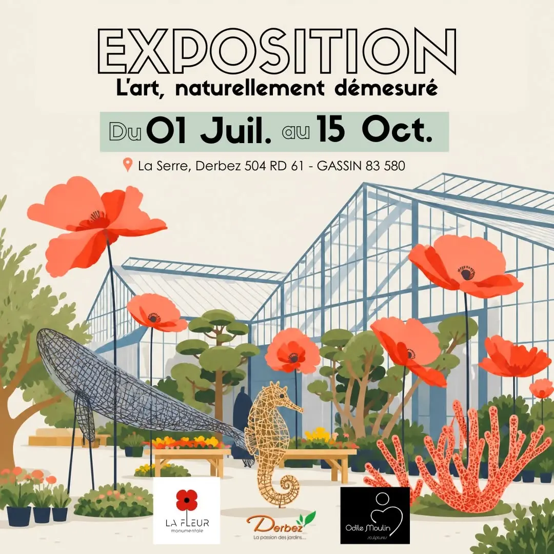 Exposition "L'art naturellement démesuré" à la pépinière Derbez"