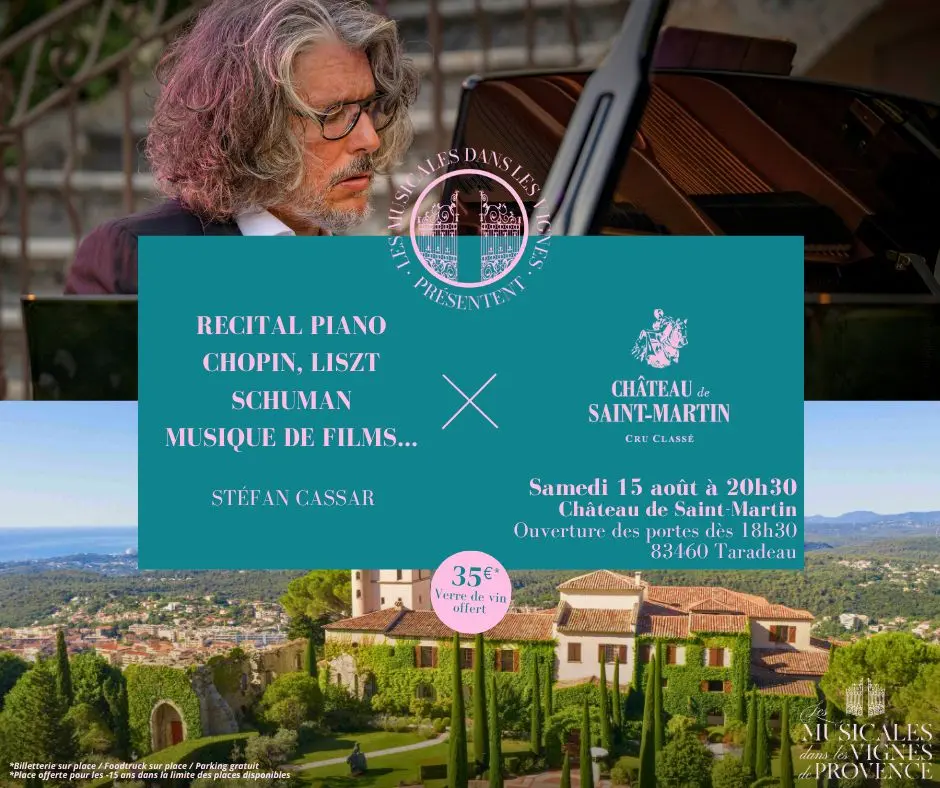 Les Musicales dans les Vignes - Récital piano