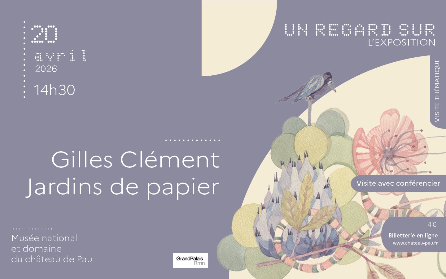 Un regard sur l’exposition : Gilles Clément Jardins de papier