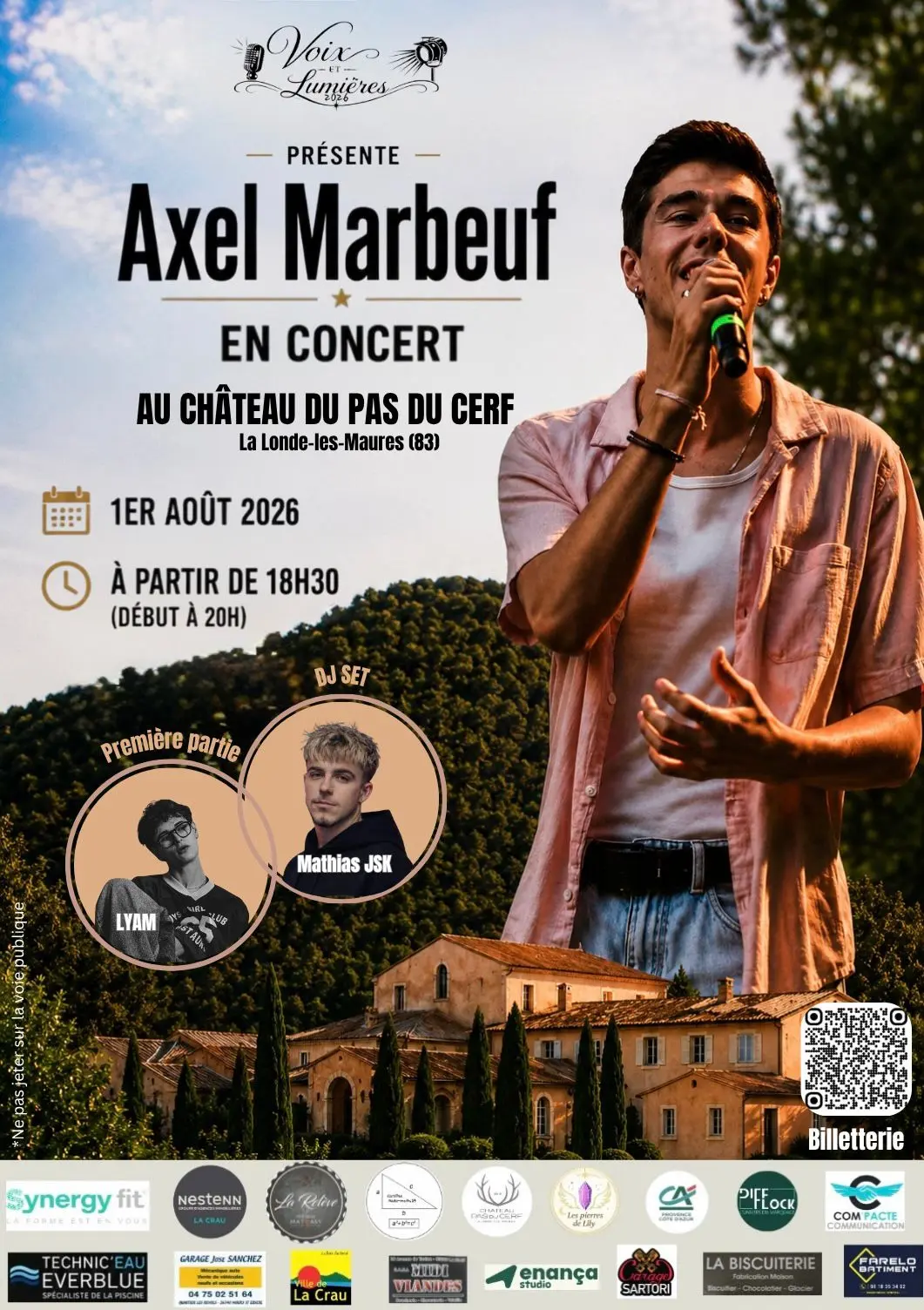 Concert Axel Marbeuf au Château Pas du Cerf