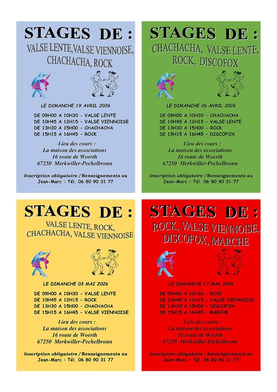 Stages de danses
