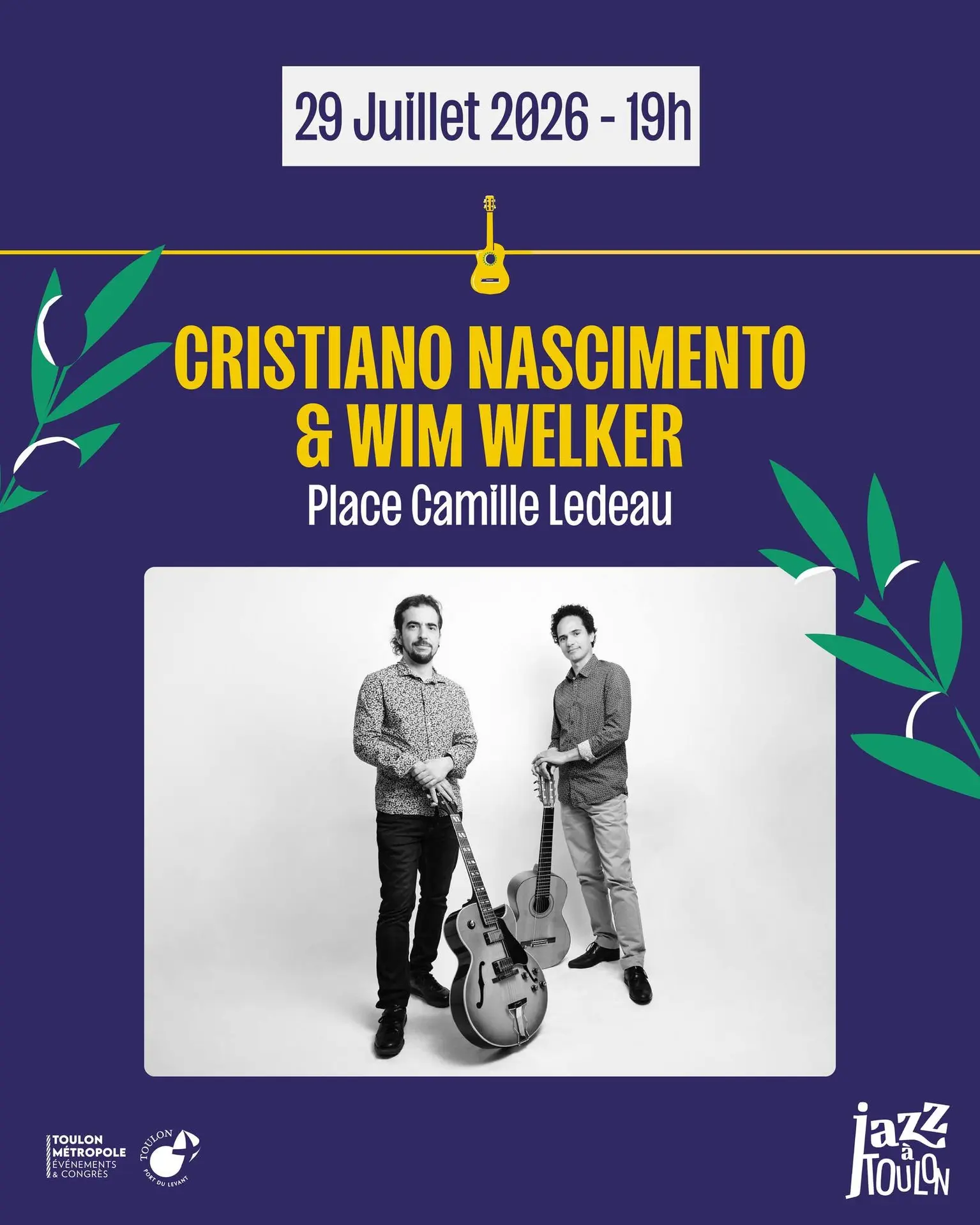Concert - Cristiano Nascimento & Wim Welker - Le "Off" Jazz à Toulon 2026
