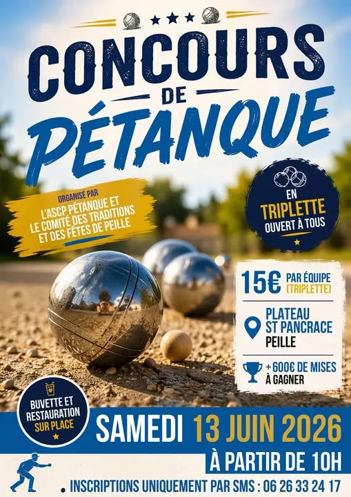 Concours de pétanque