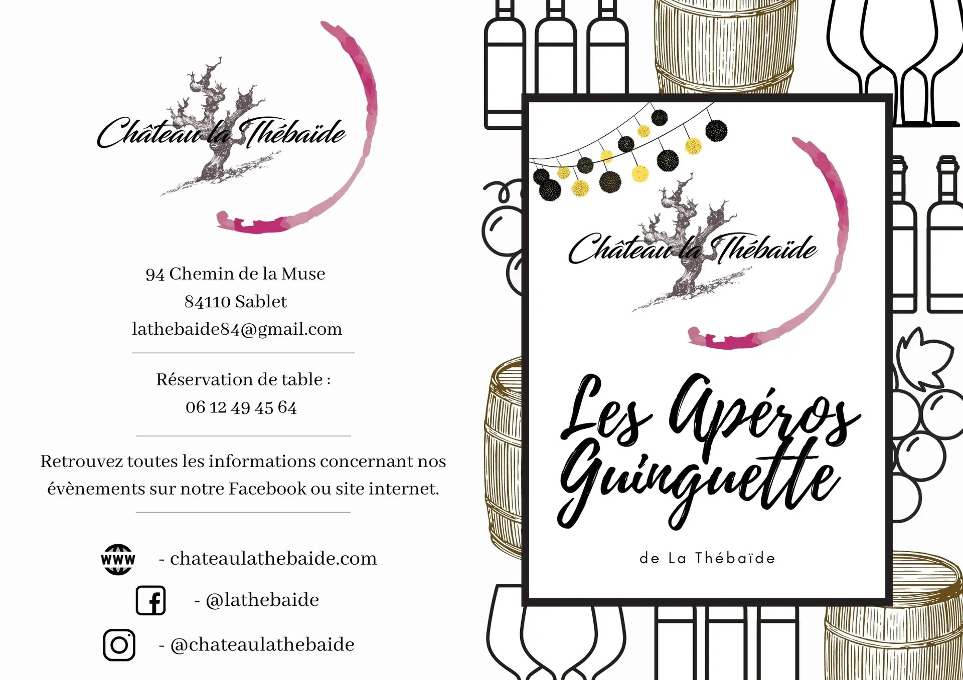 Les Apéros Guinguette de la Thébaïde