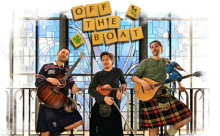 Concert Off The Boat, groupe écossais, au Château Unang