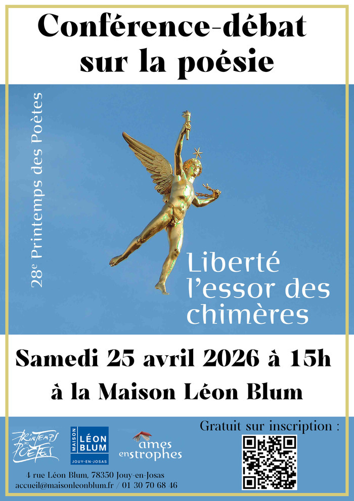 Conférence-débat pour le Printemps des Poètes : "Liberté, l'essor des chimères"