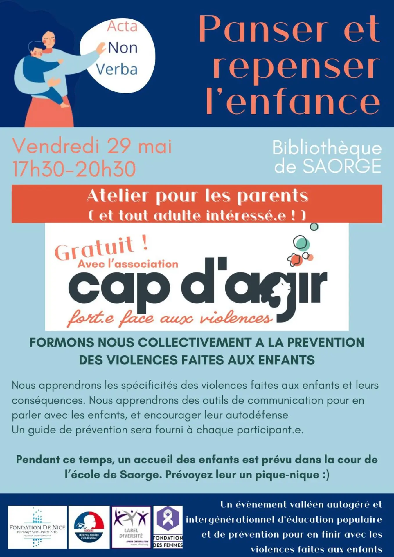 Atelier Cap d'agir : dans le cadre du festival "Panser et repenser l'enfance"