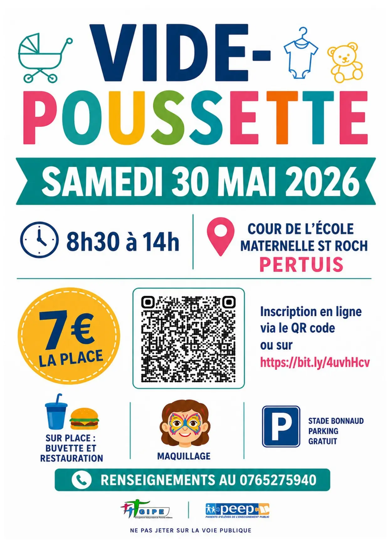 Vide-poussette école Saint Roch