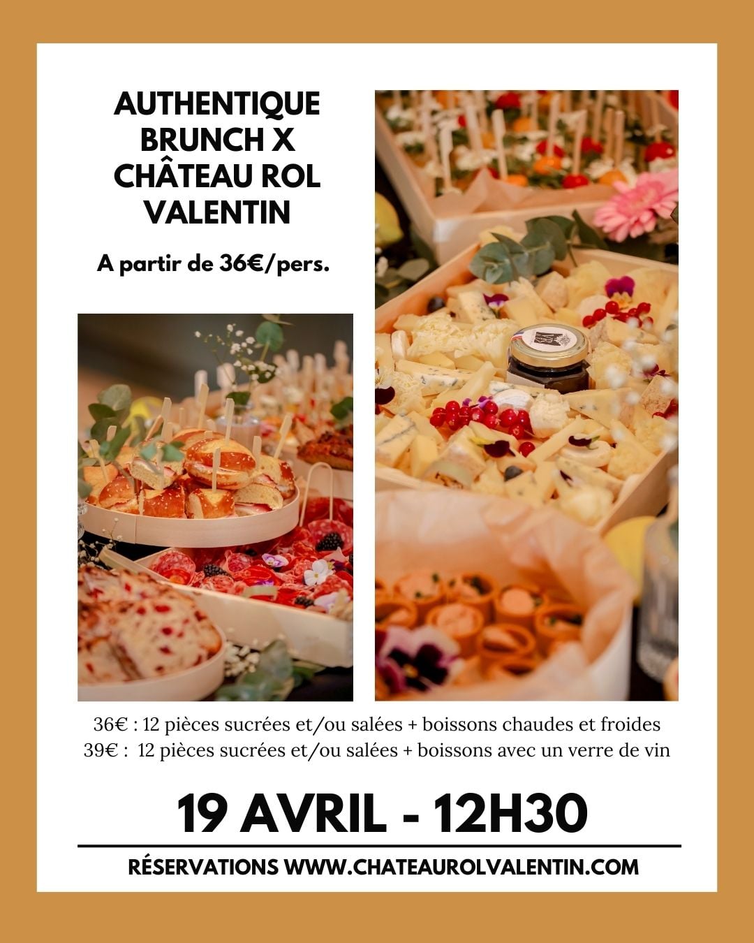 Brunch au Châteaux Rol Valentin x Authentique Brunch